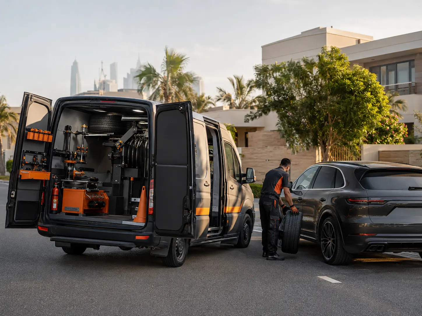 Tyre service near me in Dubai